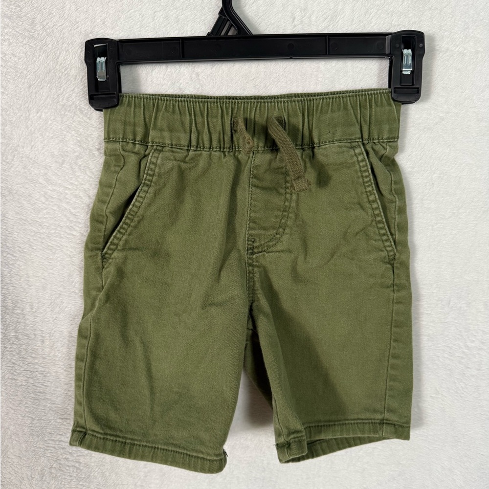 Kids Olive Green Shorts Thereabouts
